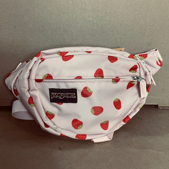 Jansport Handbags - JANSPORT Strawberry Print Belt Bag 2.5L NWT